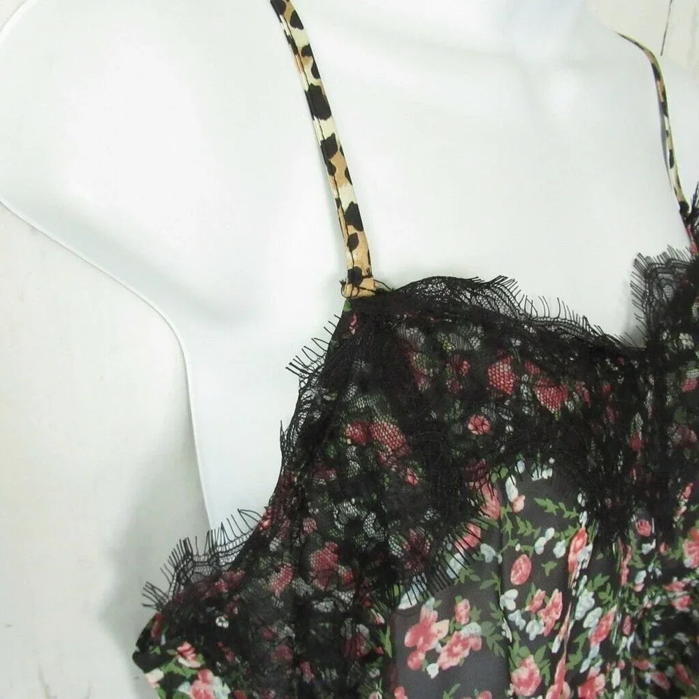 Umgee Tank Top Floral Lace Cottagecore Peasant Cami - Picture 5 of 8